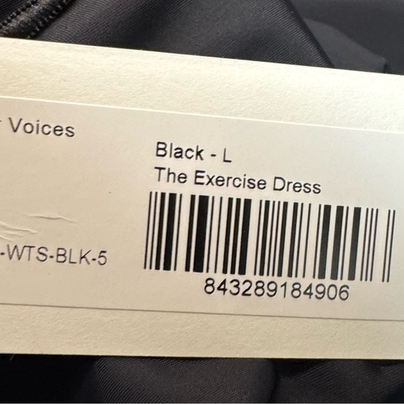 Outdoor Voices The Exercise Dress Black Size Large NWT | Built-In Shorts - Picture 8 of 10